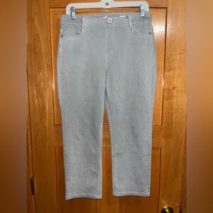 J. Jill Denim Women’s High-Rise Cropped Jeans 10 Petite Gray
